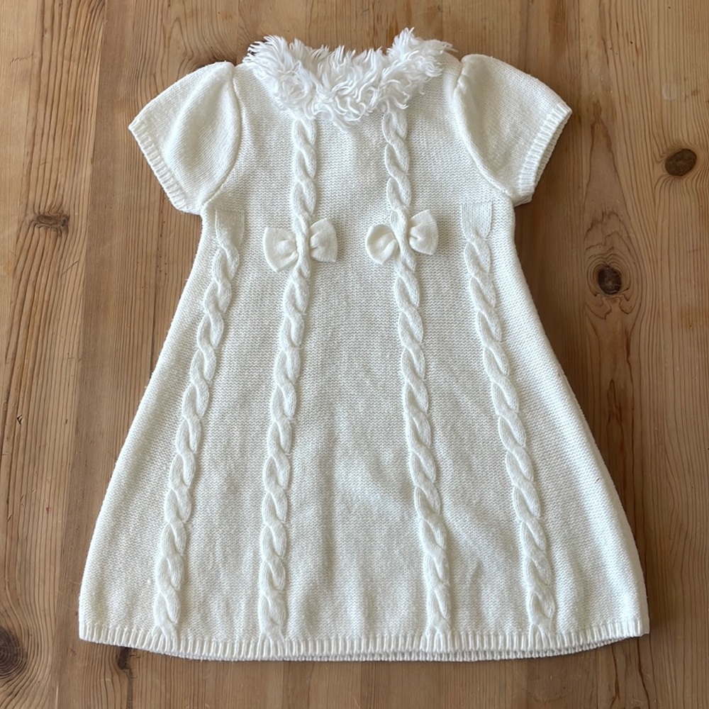 Gymboree 3T soft light ivory sweater dress.